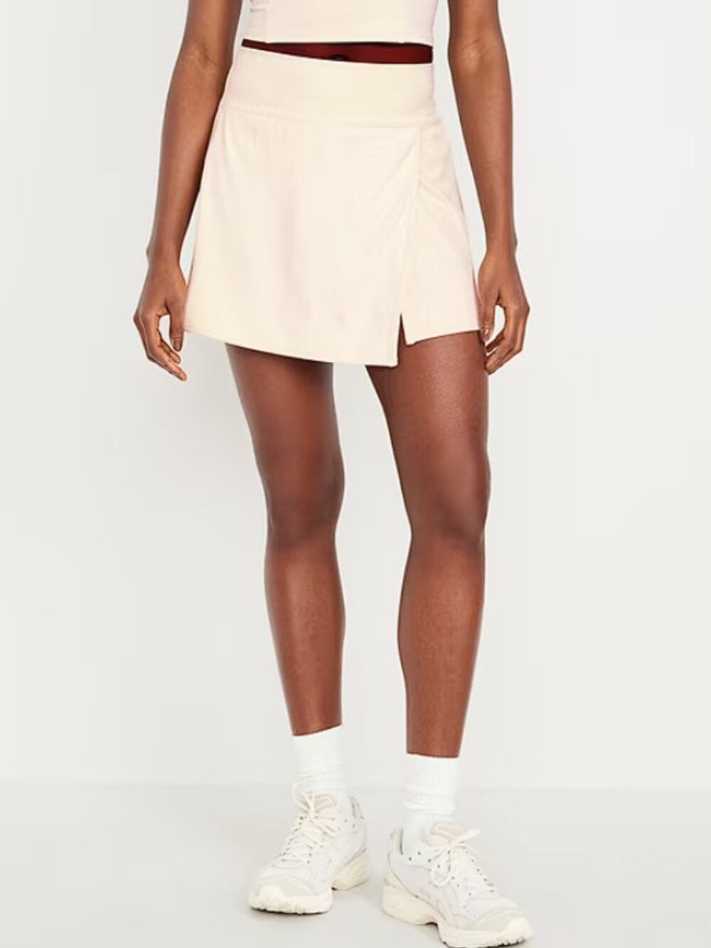 Old Navy High-Waisted PowerSoft Faux-Wrap Skort in Howlite (M) NWT!